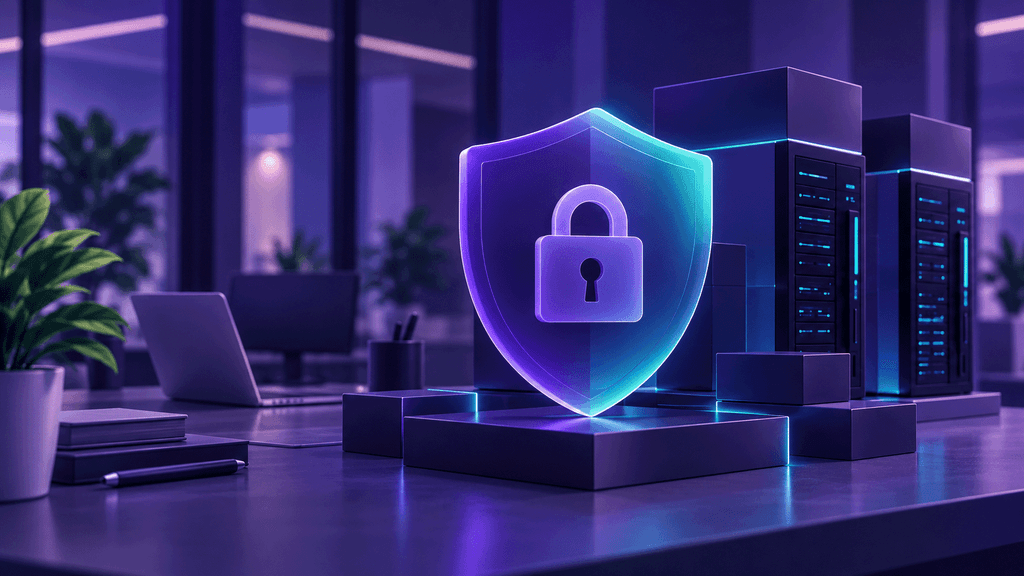 Illustrazione della protezione di dati e sistemi digitali